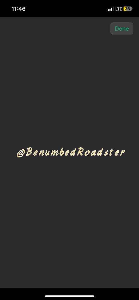 Custom Instagram @ Sticker